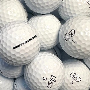 24 Premium AAA White Vice Pro Plus Used/ Recycled Golf Balls