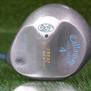 CALLAWAY GOLF GREAT BIG BERTHA WAR BIRD 4 WOOD W/ GEMS WOMENS LADIES FLEX SHAFT