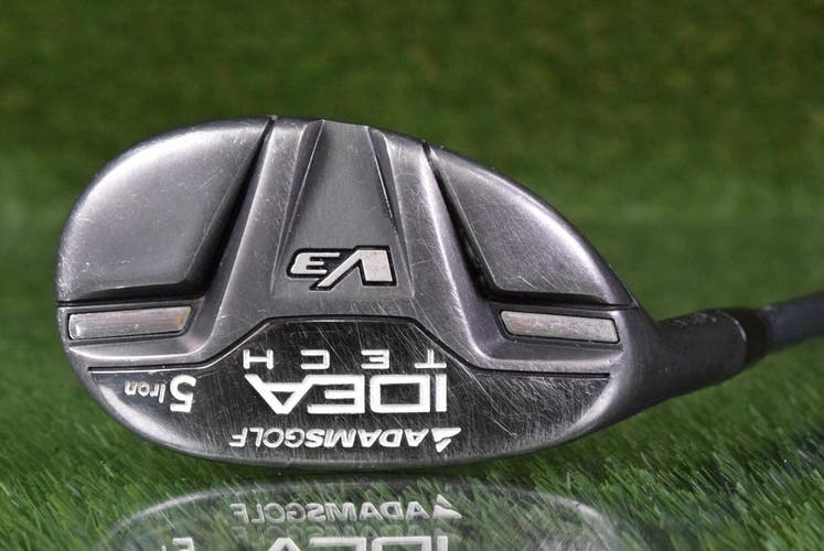 ADAMS GOLF IDEA TECH V3 5 IRON HYBRID W/ BASSARA REGULAR FLEX SHAFT LEFT HANDED
