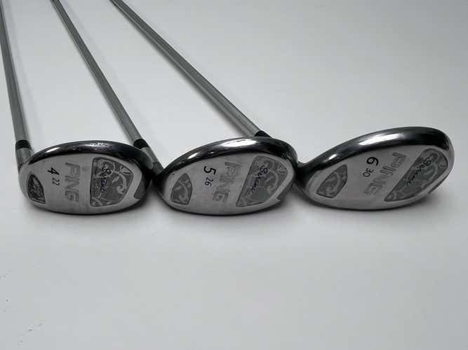 Ping Serene Hybrid Set 4 5 6 22* 25* 28* ULT210 Ladies Graphite Womens RH