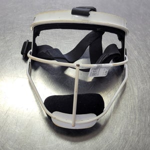 Used DEFENSE PRO BB/SB Fielders Mask White LG 11497-S000159598