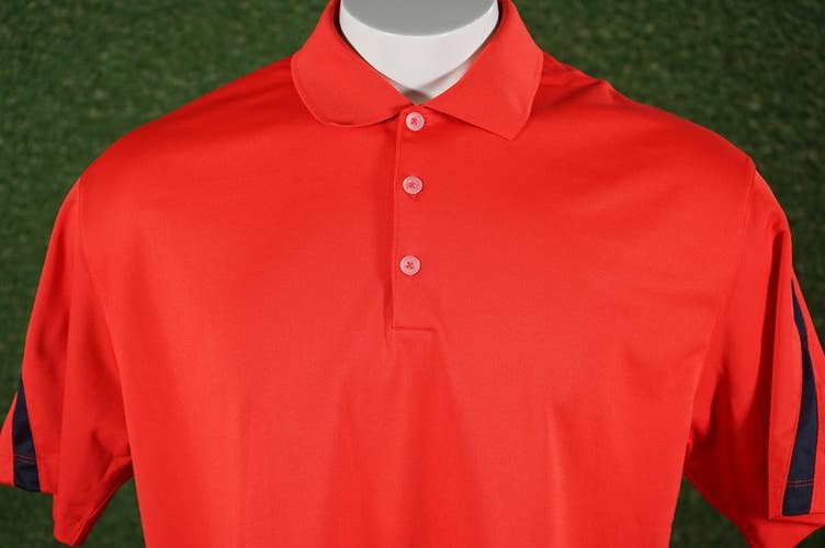 MENS LARGE NIKE ORANGE SHIRT GOLF POLO, VGC ~ L@@K!!
