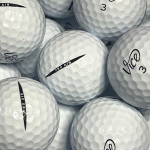 12 Premium AAA White Vice Pro Air Used Golf Balls