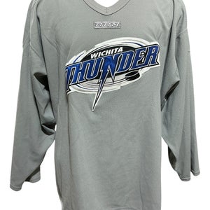 Wichita Thunder Gray CCM Pro Stock Practice Jersey 9531