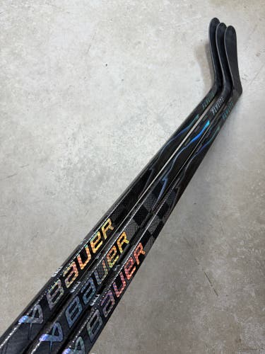 3 PACK 70 Flex P28 Senior Bauer Flylite Left Hand Hockey Stick Pro Stock (New)