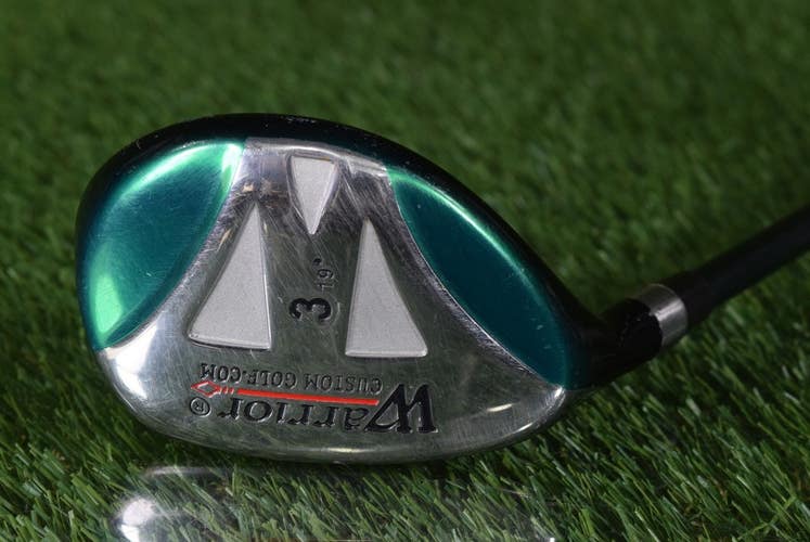 WARRIOR CUSTOM GOLF LEFT HANDED 19 3 HYBRID W/ WARRIOR TOUR REGULAR FLEX SHAFT