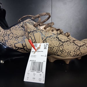 Men's Size M 10.0 (W 11.0) Adidas Low Top Adizero Electric Molded Cleats (New)