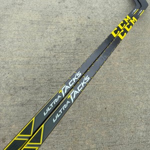 2 pack CCM Ultra Tacks Pro Stock Hockey Stick 100 Flex Left P6 Curve 7584