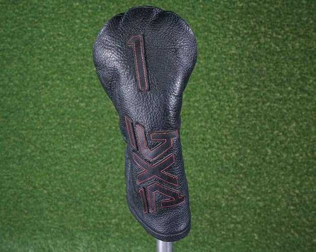 PXG PREMIUM PEBBLE GRAIN LEATHER FUR LINED DRIVER HEADCOVER GOLF ~ L@@K!!