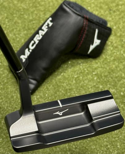 Mizuno M Craft Osaka S Grey Ion Blade Putter Forged in Japan 35" w/ Cover MINT!