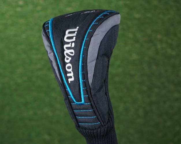 WILSON FAIRWAY WOOD HEADCOVER, GOLF BLACK BLUE ~ L@@K!!