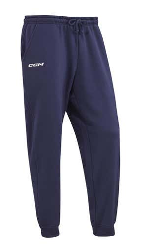NEW CCM Team Fleece Cuffed Jogger, Navy Blue, Sr. XXL