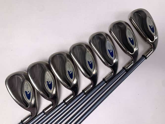 Callaway Hawkeye Iron Set 4-PW Firm Graphite Mens RH Midsize Grips