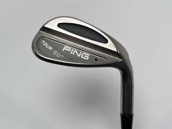 Ping Tour Chrome Gap Wedge GW 50* Black Dot AWT Stiff Steel Mens RH Midsize Grip