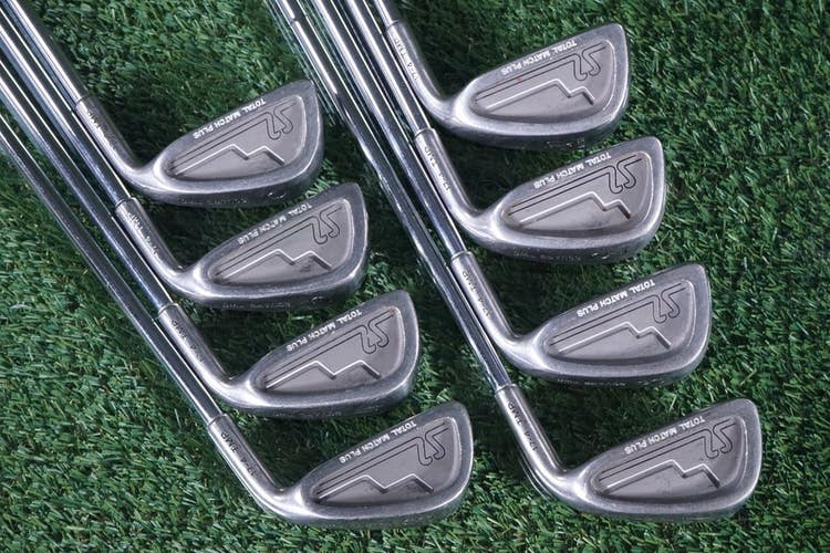 SQUARE TWO TOTAL MATCH PLUS IRON SET 3-P TMP REGULAR FLEX SHAFTS ~ L@@K!!