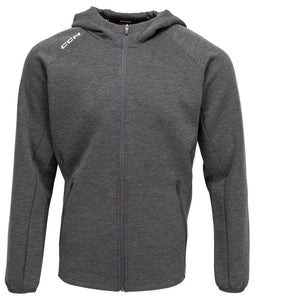 NEW CCM Team Pullover Hoodie, Dark Gray Heather, Sr. XL