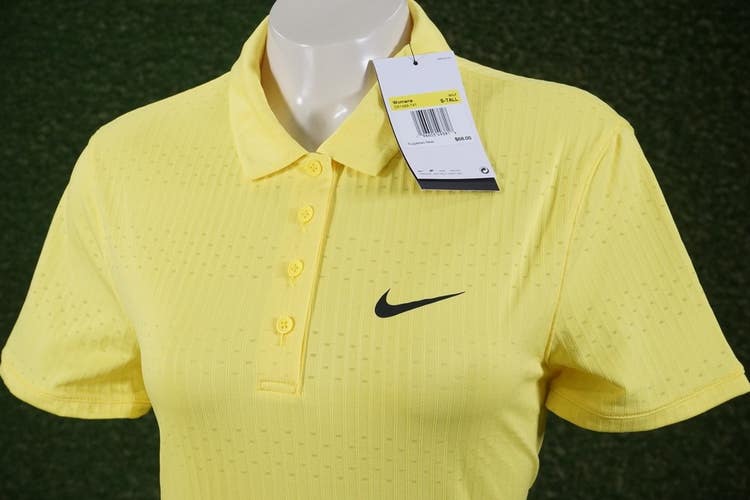 WOMENS SMALL TALL NIKE DRI-FIT VICTORY GOLF POLO SOFT YELLOW, NWD ~ L@@K!