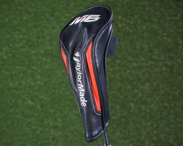 TAYLORMADE M6 HYBRID HEADCOVER RESCUE CHANGEABLE NUMBERS 3,4,5,7,X BLACK / RED
