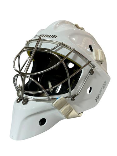 Warrior R/F2 Pro Senior Goalie Mask Pro Stock w/ Bag And Dangler (Used) 23251