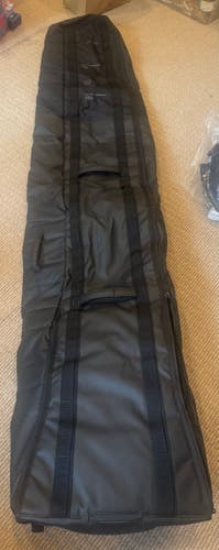 NEW Db Snow Roller Pro 127L Ski Travel Bag 203cm | Wheeled Ski Case | Black Out