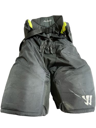 Warrior Alpha Pro Stock Wichita Thunder Hockey Pants Medium Black (Used) 78095