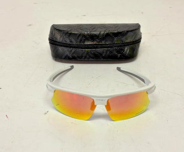 Oakley Bisphara WNR-11 58[]18 140 Sport Sunglasses White Mirrored Blue Lenses