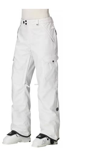 NEW 686 Women’s InfiDRY 10K Insulated Ski Snowboard Pants White Size M