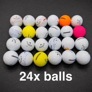 Callaway Supersoft Balls Assorted Color Mint 5A 24 Pack (2 Dozen) (Used and recycled)