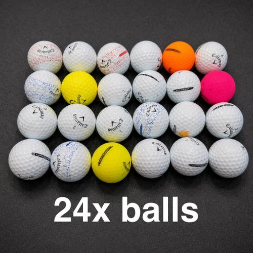 Callaway Supersoft Balls Assorted Color Mint 5A 24 Pack (2 Dozen) (Used)