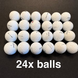 Titleist Pro V1 Golf Balls 24 Pack (2 Dozen) Mint 4A/5A grade clean (Used and recycled)
