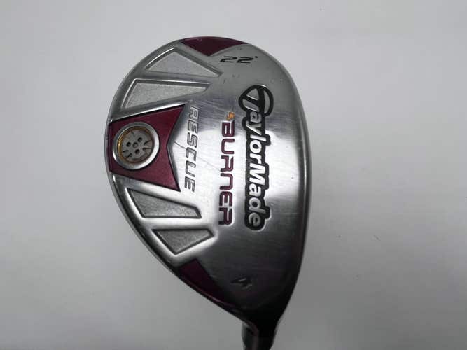 TaylorMade Burner Rescue 4 Hybrid 22* REAX SuperFast 65g Stiff Graphite Mens RH
