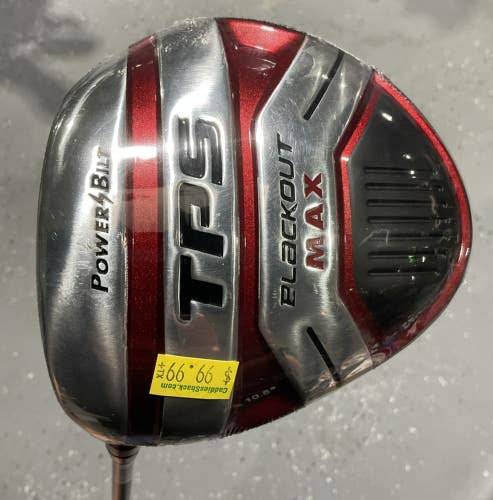 PowerBilt TPS BLACKOUT MAX 10.5 Driver 45" Regular Flex Graphite Shaft MLH