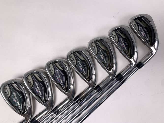 Callaway Steelhead XR Iron Set 4-PW True Temper Speed Step 85 85g Stiff RH +1''