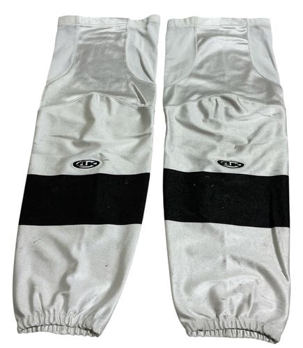 Athletic Knit Edge Style Pro Stock Hockey Socks Wichita Thunder White + Black (Used) 78100