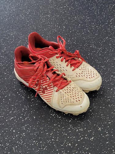 Used Under Armour LAX Cleats Mens Red Senior 7.5 11849-S000042030