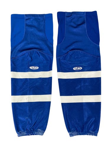 AK Edge Style Pro Stock Hockey Socks Wichita Thunder Blue/White (Used) 9552