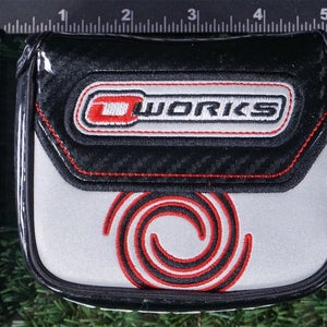 ODYSSEY OWORKS SQUAREMALLET PUTTER HEADCOVER, BLACK / GREY ~ L@@K!!