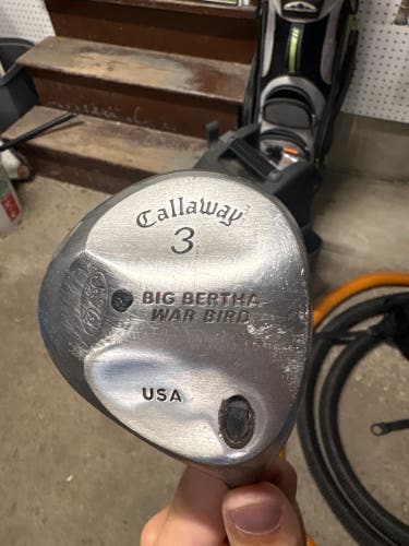 1995 Callaway Big Bertha Warbird Right Handed Fairway Wood Stiff Flex 3 Wood Steel Shaft (Used)