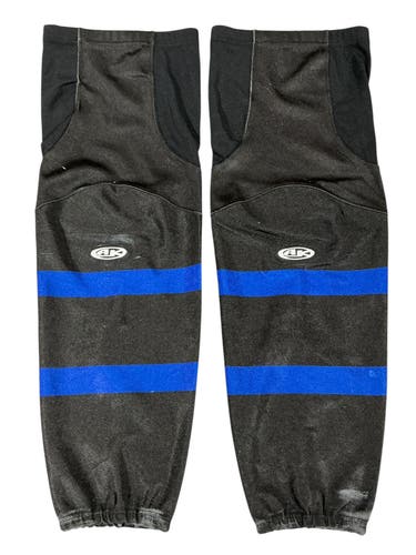 AK Edge Style Pro Stock Hockey Socks Wichita Thunder Black/Blue (Used) 9548