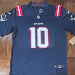 New England Patriots Drake Maye #10 Stitched Navy  Jersey Adult Medium NWT