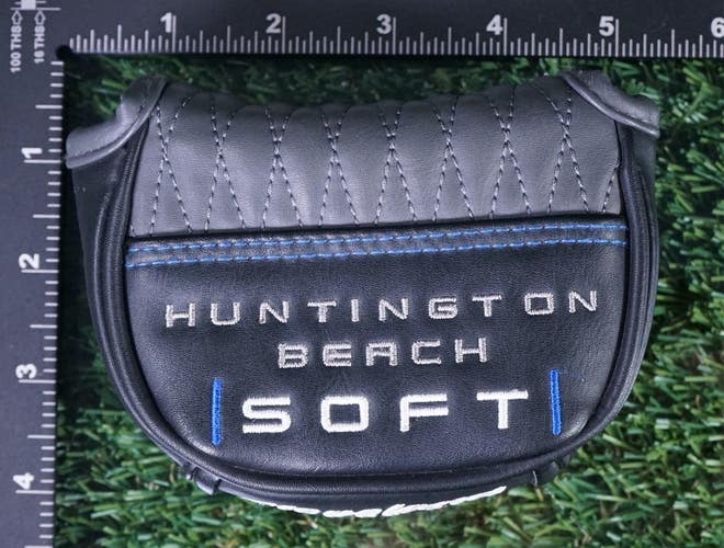 CLEVELAND HUNTINGTON BEACH SOFT MALLET PUTTER HEADCOVER, BLACK / GREY ~ L@@K!!