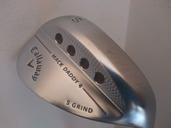 Callaway Mack Daddy 4 Lob Wedge 60* 10* (Chrome, S-Grind, Steel) Golf Club