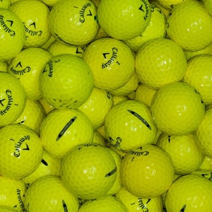 50 Yellow Callaway Warbird Golf Balls- Near Mint AAAA - High Visibility