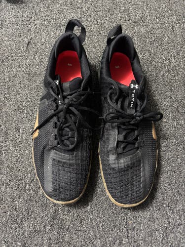 Black Men's Size 13.0 Adult Under Armour Tribase Reign 4 Shoes (Used)