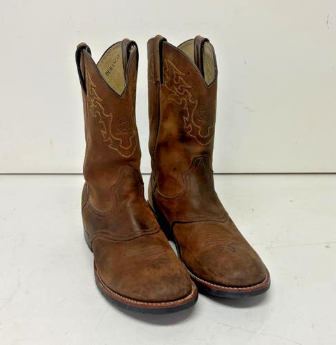 Durango FR5111 Chestnut Brown Leather Rubber Sole Cowboy Boots US Men's 12 GREAT