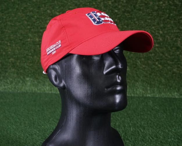 AHEAD PERFORMANCE USA SOLHEIM CUP INVERNESS CLUB 2021 GOLF HAT CAP, RED ~ NWOT