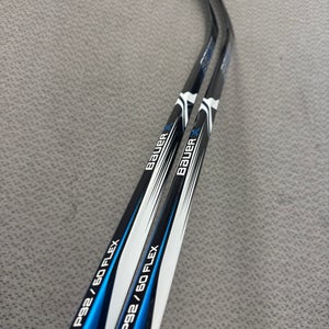 2-Pack Intermediate Bauer X Right Handed Hockey Stick P92 60 Flex (New)