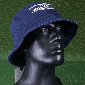 MEDIUM / LARGE SAVE WEDDINGTON GOLF & TENNIS BUCKET HAT NAVY ADULT UNISEX ~ NWT