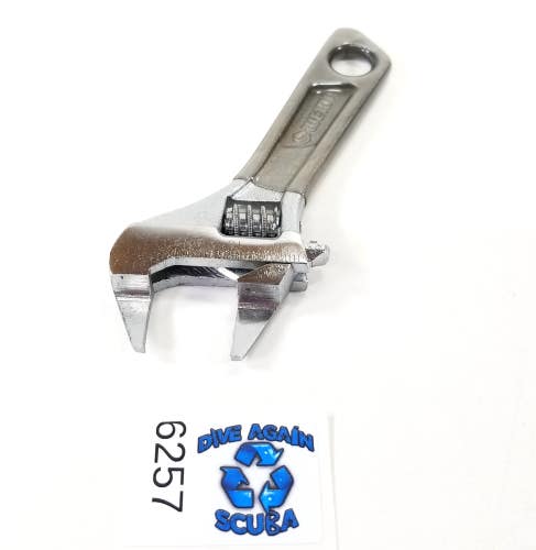 Scuba Dive 4.5" Thin Jaw Head Stubby Adjustable Crescent Wrench Tool 4"