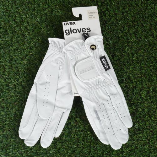 UVEX CLASSIC HORSE RIDING GLOVES SIZE 8.5 WHITE ~ BRAND NEW!